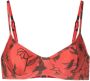 Lygia & Nanny Bikinitop met print Bruin - Thumbnail 1