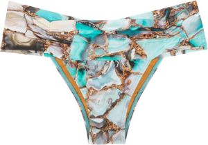Lygia & Nanny Broek met marmerprint Blauw