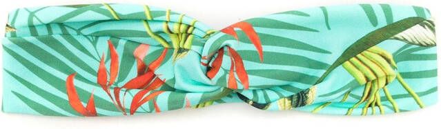 Lygia & Nanny Haarband met abstracte print Groen