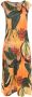 Lygia & Nanny Midi-jurk met bloemenprint Geel - Thumbnail 1