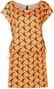 Lygia & Nanny Mini-jurk met gestrikte taille Oranje