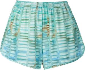 Lygia & Nanny Shorts met print Blauw