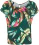 Lygia & Nanny T-shirt met bladerenprint Groen - Thumbnail 1