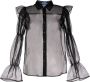 Macgraw Doorzichtige blouse Zwart - Thumbnail 1