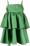 Macgraw Gelaagde mini-jurk Groen - Thumbnail 1