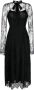 Macgraw Midi-jurk met kant Zwart - Thumbnail 1
