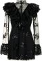 Macgraw Mini-jurk met doorzichtig vlak Zwart - Thumbnail 1