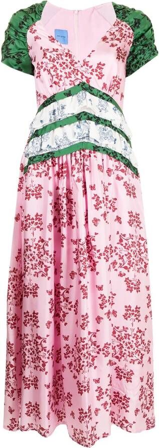Macgraw Zijden maxi-jurk Roze