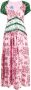 Macgraw Zijden maxi-jurk Roze - Thumbnail 1