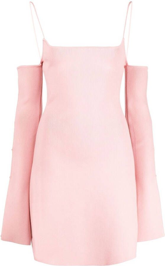 MACH & MACH Mini-jurk met kristallen Roze