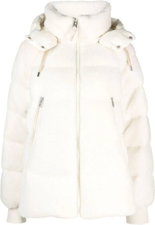 Mackage Donsjack met fleece textuur Beige