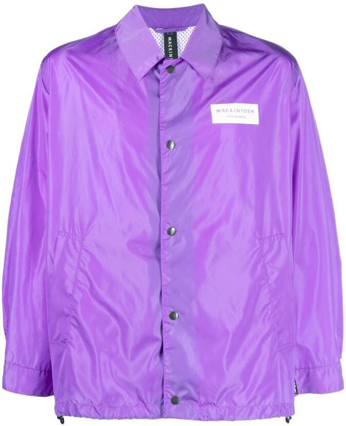 Mackintosh Button-up shirtjack Paars