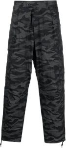 Mackintosh Cargo broek met camouflageprint Zwart