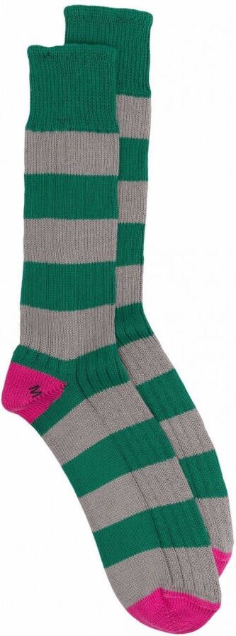 Mackintosh Gestreepte sokken Groen