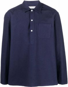 Mackintosh Katoenen overhemd Blauw