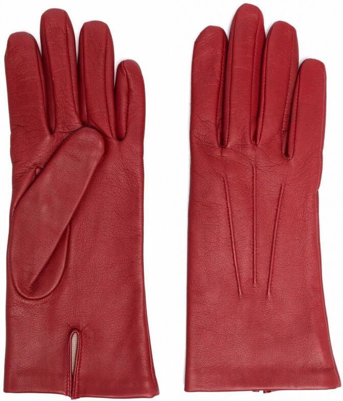 Mackintosh Leren handschoenen Rood