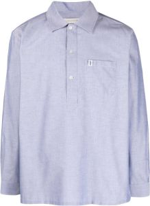 Mackintosh Overhemd met knopen Blauw