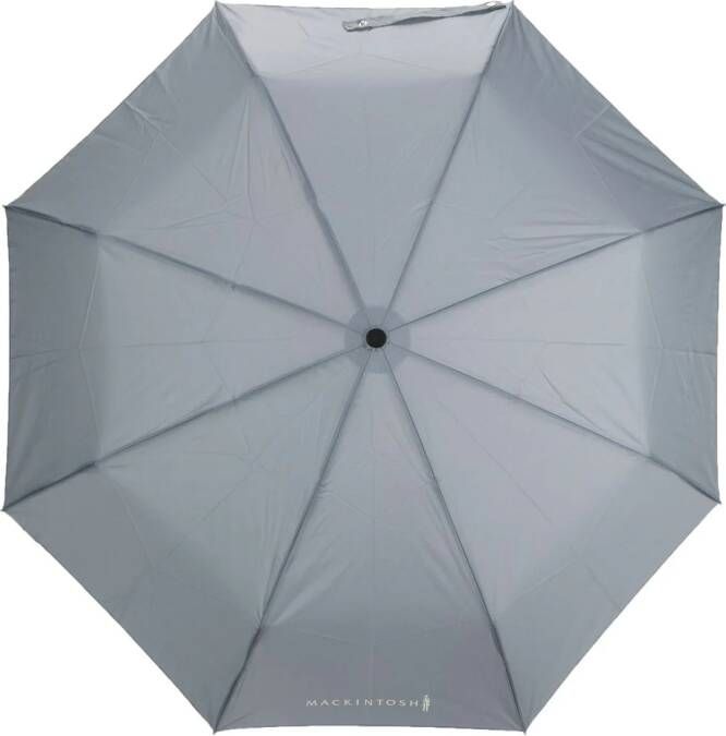 Mackintosh Paraplu met logoprint Grijs