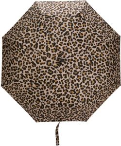 Mackintosh Paraplu met luipaardprint Beige