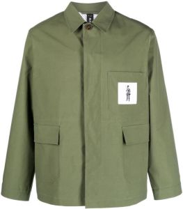 Mackintosh Shirtjack met logopatch Groen