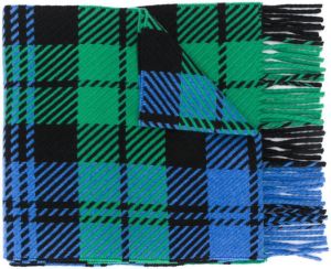 Mackintosh Sjaal met franje Blauw