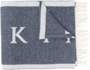 Mackintosh Sjaal met logo Blauw