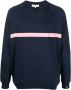 Mackintosh Sweater met horizontale streep Blauw - Thumbnail 1