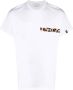 Mackintosh T-shirt met horizontale streep Wit - Thumbnail 1