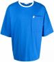 Mackintosh T-shirt met logopatch Blauw - Thumbnail 1