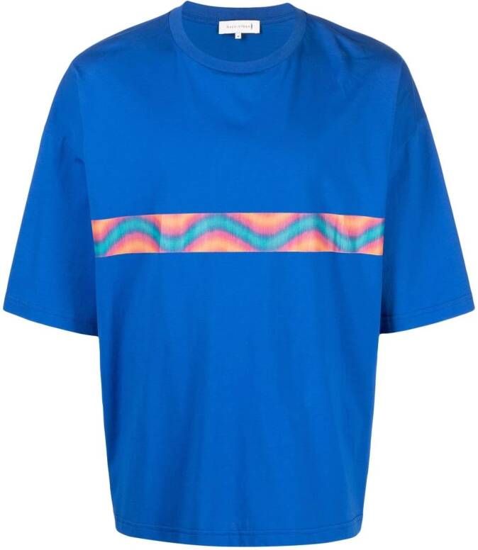 Mackintosh T-shirt met verlaagde schouders Blauw
