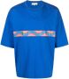 Mackintosh T-shirt met verlaagde schouders Blauw - Thumbnail 1