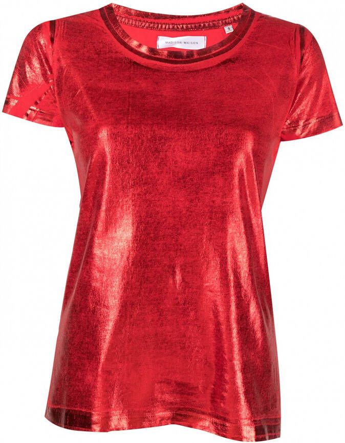 Madison.Maison Metallic T-shirt Rood