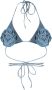 Magda Butrym Bikinitop met bloemenpatch Blauw - Thumbnail 1