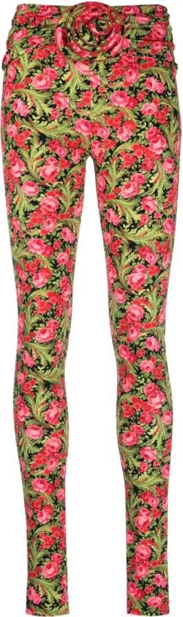 Magda Butrym Broek met bloemenprint Groen