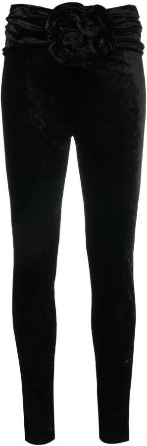 Magda Butrym Fluwelen legging Zwart
