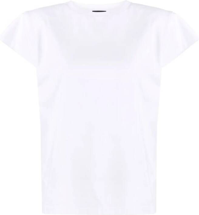 Magda Butrym T-shirt met schoudervullingen Wit