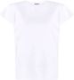 Magda Butrym T-shirt met schoudervullingen Wit - Thumbnail 1