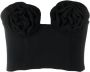 Magda Butrym Top met bloemenpatch Zwart - Thumbnail 1
