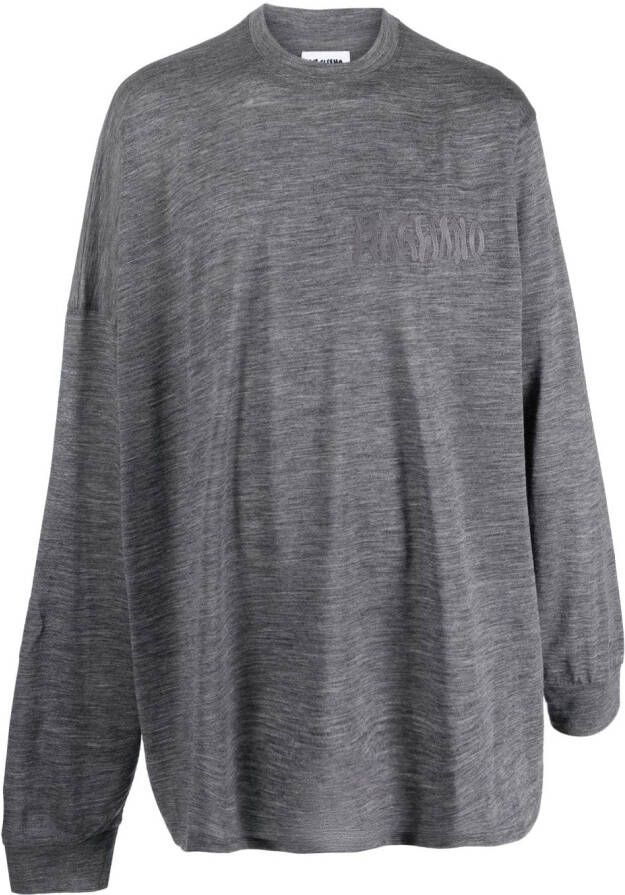 Magliano T-shirt met geborduurd logo Grijs