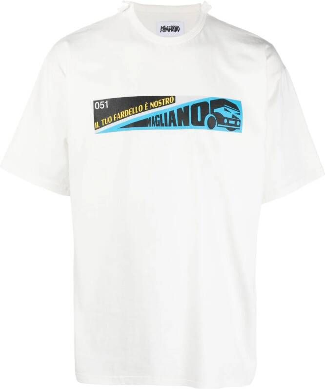 Magliano T-shirt met grafische print Wit