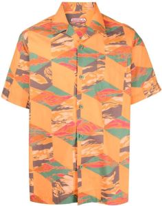 Maharishi Overhemd met grafische print Oranje