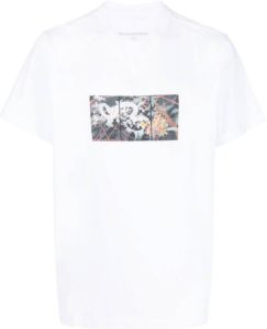 Maharishi T-shirt met print Wit