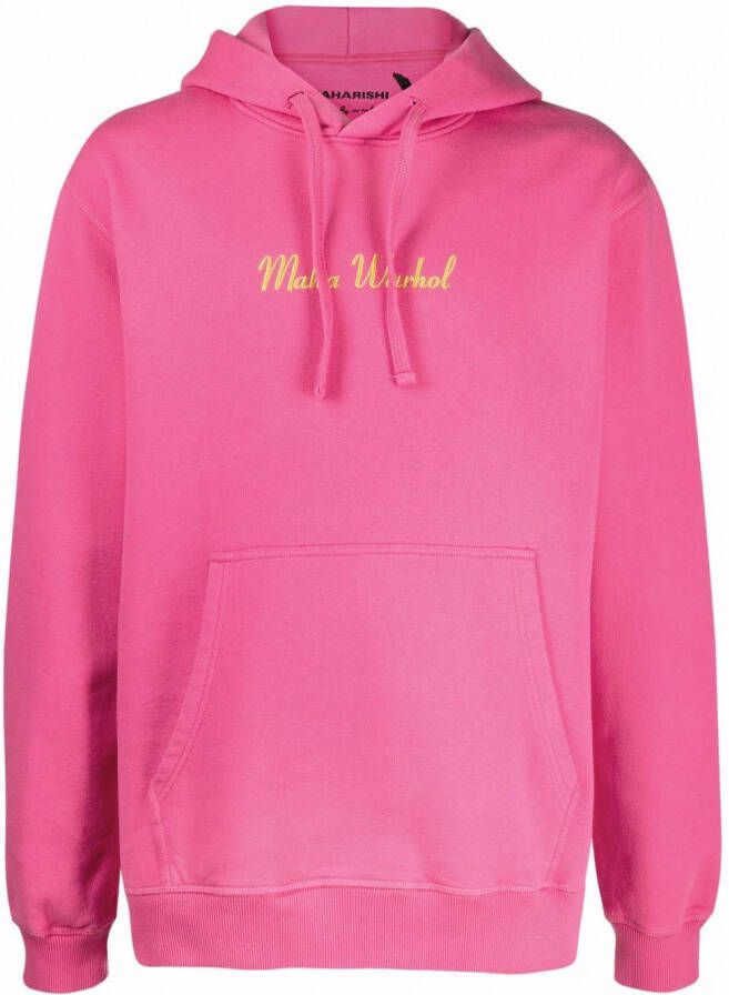 Maharishi Katoenen hoodie Roze