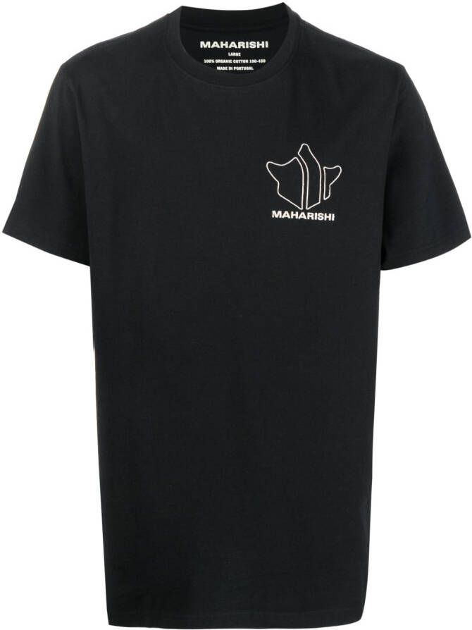 Maharishi T-shirt met logoprint Zwart