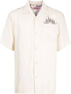 Maharishi Overhemd met print Wit