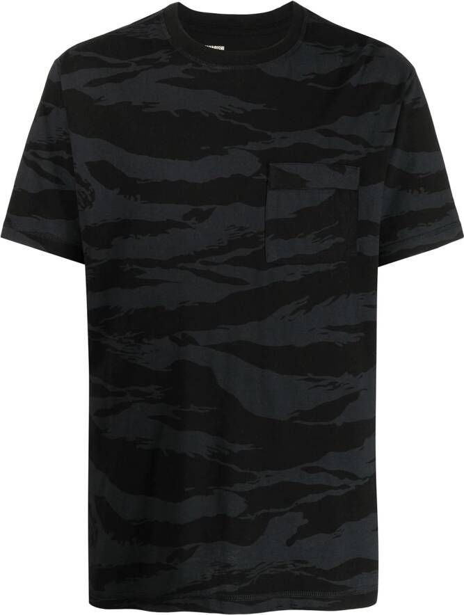 Maharishi T-shirt met dierenprint Zwart