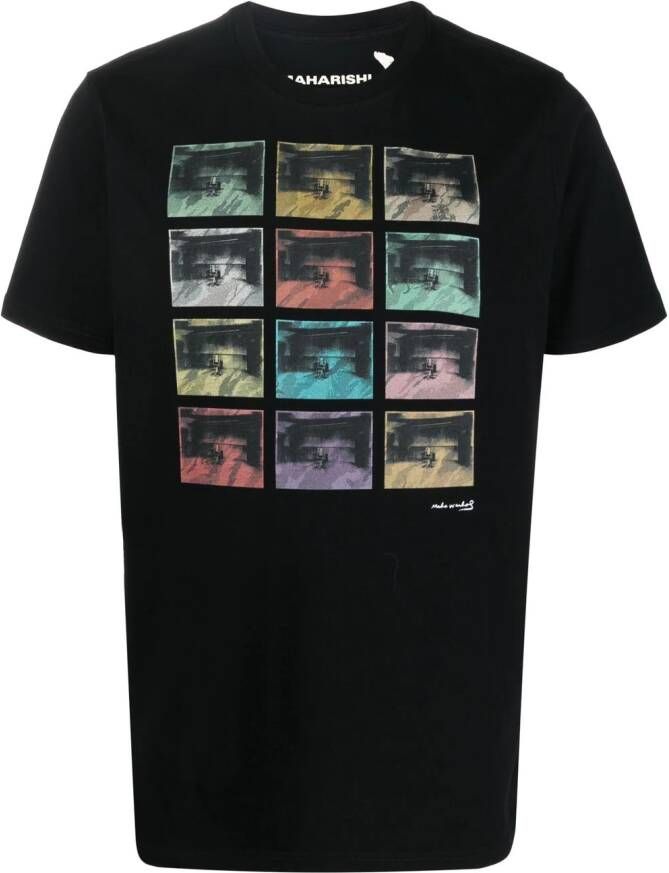 Maharishi T-shirt met print Zwart