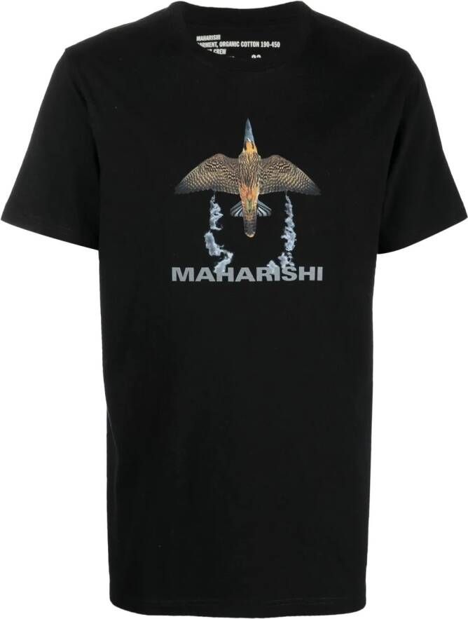 Maharishi T-shirt met grafische print Zwart