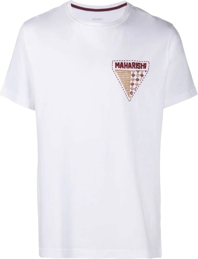 Maharishi T-shirt met logo Wit