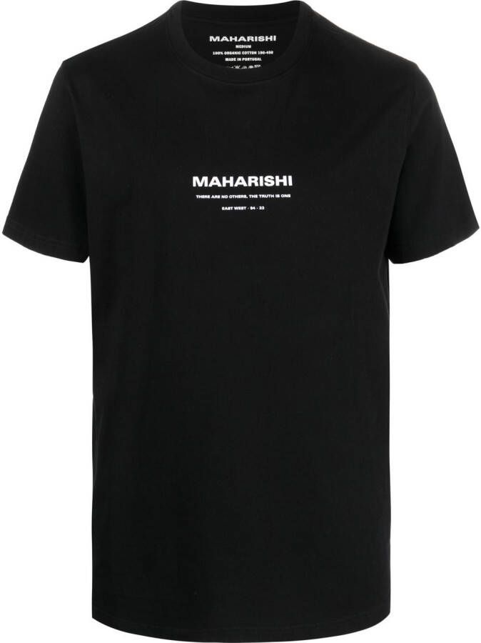 Maharishi T-shirt met print Zwart